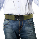Maxbell Nylon Belt Durable Casual Belt with Quick Release Buckle Waistband Men Belts Green