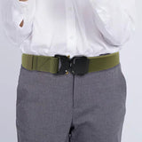 Maxbell Nylon Belt Durable Casual Belt with Quick Release Buckle Waistband Men Belts Green
