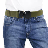 Maxbell Nylon Belt Durable Casual Belt with Quick Release Buckle Waistband Men Belts Green