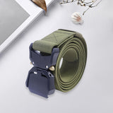 Maxbell Nylon Belt Durable Casual Belt with Quick Release Buckle Waistband Men Belts Green