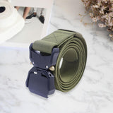 Maxbell Nylon Belt Durable Casual Belt with Quick Release Buckle Waistband Men Belts Green