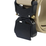 Maxbell Nylon Belt Durable Casual Belt with Quick Release Buckle Waistband Men Belts Khaki