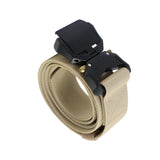 Maxbell Nylon Belt Durable Casual Belt with Quick Release Buckle Waistband Men Belts Khaki