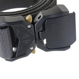 Maxbell Nylon Belt Durable Casual Belt with Quick Release Buckle Waistband Men Belts Dark Gray