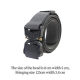 Maxbell Nylon Belt Durable Casual Belt with Quick Release Buckle Waistband Men Belts Dark Gray