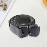 Maxbell Nylon Belt Durable Casual Belt with Quick Release Buckle Waistband Men Belts Dark Gray
