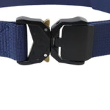 Maxbell Nylon Belt Durable Casual Belt with Quick Release Buckle Waistband Men Belts Blue