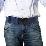 Maxbell Nylon Belt Durable Casual Belt with Quick Release Buckle Waistband Men Belts Blue