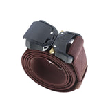 Maxbell Nylon Belt Durable Casual Belt with Quick Release Buckle Waistband Men Belts Coffee