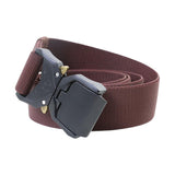 Maxbell Nylon Belt Durable Casual Belt with Quick Release Buckle Waistband Men Belts Coffee