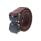 Maxbell Nylon Belt Durable Casual Belt with Quick Release Buckle Waistband Men Belts Coffee