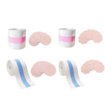 Maxbell 10x Reusable Nipple Covers 5M breast tape Pasties Sticky Pink Round