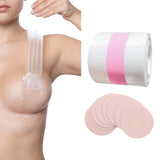 Maxbell 10x Reusable Nipple Covers 5M breast tape Pasties Sticky Pink Round