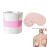 Maxbell 10x Reusable Nipple Covers 5M breast tape Pasties Sticky Pink Round