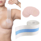 Maxbell 10x Reusable Nipple Covers 5M breast tape Pasties Sticky Blue Round
