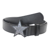 Maxbell Women PU Leather Belt 1.1inch Width Versatile Ladies Waist Belt for Jeans Black