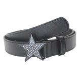 Maxbell Women PU Leather Belt 1.1inch Width Versatile Ladies Waist Belt for Jeans Black