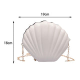 Maxbell Women Shoulder Bag Clutch with Chain Crossbody Bags for Evening Casual white