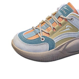 Maxbell Women's Walking Shoes Fashion Upper Gym Shoes for Camping Jogging Trekking Yellow 36