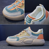 Maxbell Women's Walking Shoes Fashion Upper Gym Shoes for Camping Jogging Trekking Yellow 36