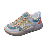 Maxbell Women's Walking Shoes Fashion Upper Gym Shoes for Camping Jogging Trekking Yellow 36