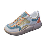 Maxbell Women's Walking Shoes Fashion Upper Gym Shoes for Camping Jogging Trekking Yellow 36