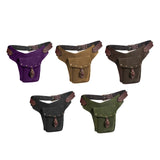 Maxbell Retro Style Medieval Belt Pouch Cosplay Storage Bag Game Handmade Purse Black