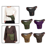 Maxbell Retro Style Medieval Belt Pouch Cosplay Storage Bag Game Handmade Purse Black