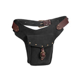 Maxbell Retro Style Medieval Belt Pouch Cosplay Storage Bag Game Handmade Purse Black