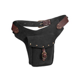 Maxbell Retro Style Medieval Belt Pouch Cosplay Storage Bag Game Handmade Purse Black