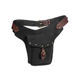 Maxbell Retro Style Medieval Belt Pouch Cosplay Storage Bag Game Handmade Purse Black