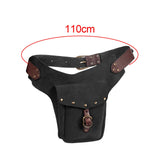 Maxbell Retro Style Medieval Belt Pouch Cosplay Storage Bag Game Handmade Purse Black