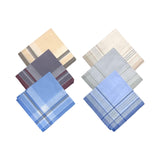 Maxbell Pocket Square Suit Hankies Cotton Men's Handkerchiefs for Father Gentlemen 6pcs
