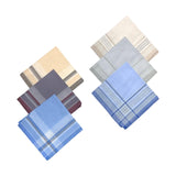 Maxbell Pocket Square Suit Hankies Cotton Men's Handkerchiefs for Father Gentlemen 6pcs
