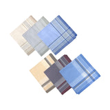 Maxbell Pocket Square Suit Hankies Cotton Men's Handkerchiefs for Father Gentlemen 6pcs