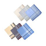 Maxbell Pocket Square Suit Hankies Cotton Men's Handkerchiefs for Father Gentlemen 6pcs