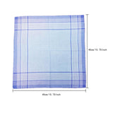 Maxbell Pocket Square Suit Hankies Cotton Men's Handkerchiefs for Father Gentlemen 6pcs