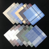 Maxbell Pocket Square Suit Hankies Cotton Men's Handkerchiefs for Father Gentlemen 6pcs