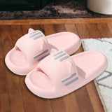 Maxbell Cartoon Cat Slippers Open Toe Summer for Cleaning Showering Swimming Pool Pink of 40 To41