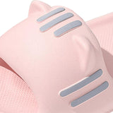 Maxbell Cartoon Cat Slippers Open Toe Summer for Cleaning Showering Swimming Pool Pink of 40 To41