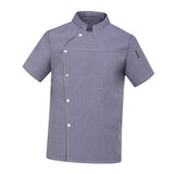 Maxbell Men Women Chef Coat Jacket Short Length Sleeve Chef Clothes Summer for Pub XL