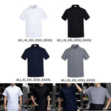 Maxbell Chef Coat Jacket with Pocket Short Sleeve Shirt Breathable Waiter Apparel M White