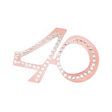 Maxbell Birthday Glasses Party Eyewear Wedding Rave Carnival Rhinestones Eye Glasses 40