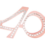 Maxbell Birthday Glasses Party Eyewear Wedding Rave Carnival Rhinestones Eye Glasses 40