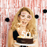 Maxbell Birthday Glasses Party Eyewear Wedding Rave Carnival Rhinestones Eye Glasses 50