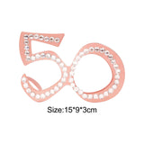 Maxbell Birthday Glasses Party Eyewear Wedding Rave Carnival Rhinestones Eye Glasses 50