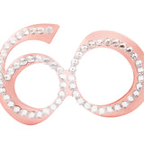 Maxbell Birthday Glasses Party Eyewear Wedding Rave Carnival Rhinestones Eye Glasses 60
