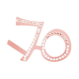 Maxbell Birthday Glasses Party Eyewear Wedding Rave Carnival Rhinestones Eye Glasses 70