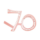 Maxbell Birthday Glasses Party Eyewear Wedding Rave Carnival Rhinestones Eye Glasses 70