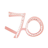 Maxbell Birthday Glasses Party Eyewear Wedding Rave Carnival Rhinestones Eye Glasses 70